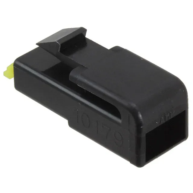 176986-2 (CONN RCPT HSG 0.25 1POS BLACK)