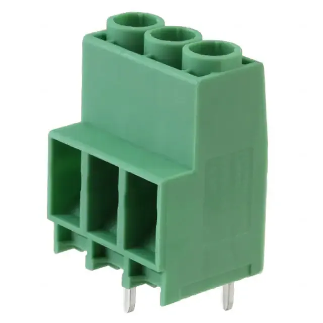 1777558 (CONN TERM BLK 3POS 6.35MM GREEN)