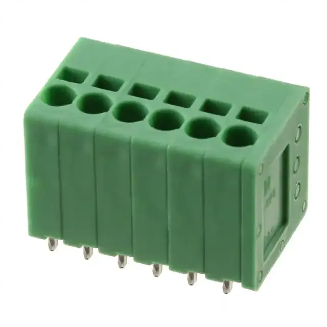 1990892 (PC TERM BLOCK 3.5MM 6POS GREEN)