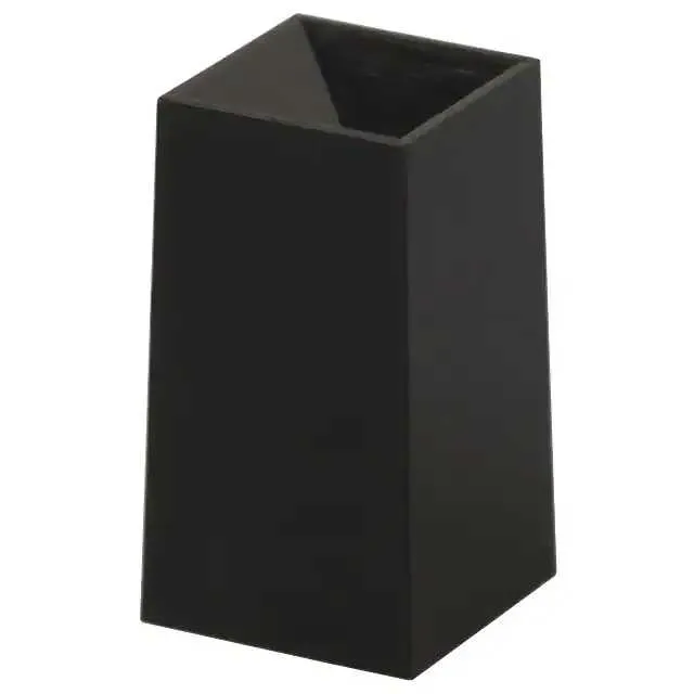 1DBLK (CAP PUSHBUTTON SQUARE BLACK)