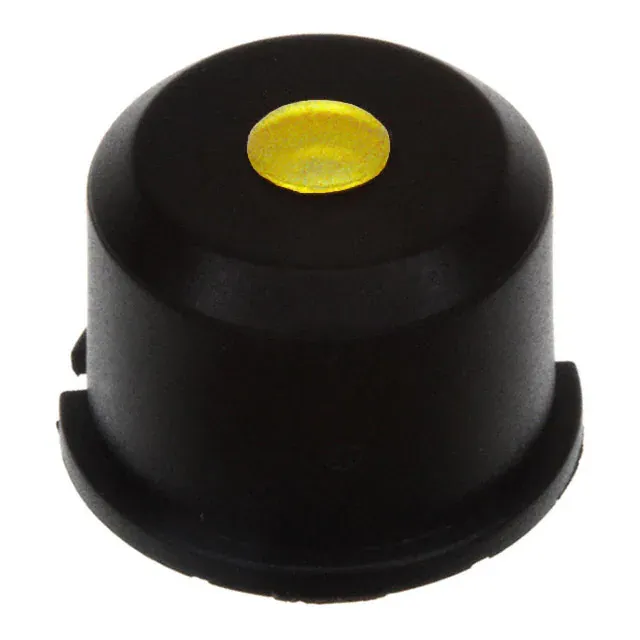 1E094 (CAP TACTILE RND BLK/YELLOW LENS)