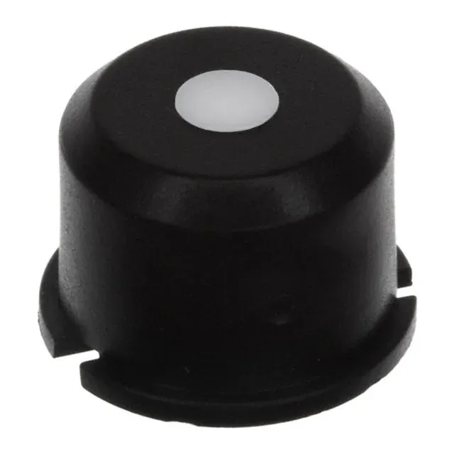 1E096 (CAP TACT RND BLK/FROSTD WHT LENS)