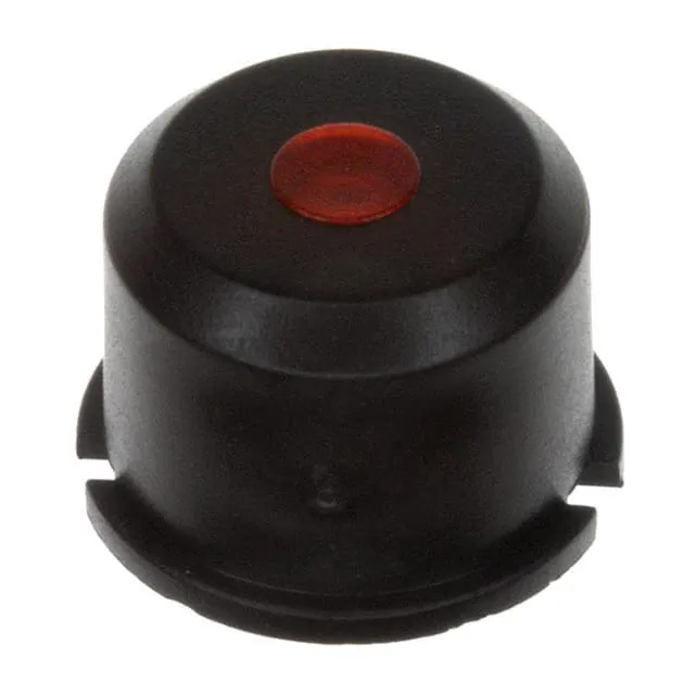 1E098 (CAP TACTILE ROUND BLK/RED LENS)