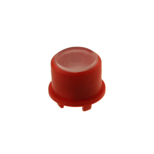 1FS081 (CAP TACTILE ROUND RED/TRANS LENS)