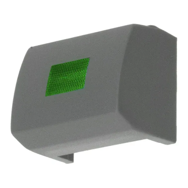 1H032 (CAP TACTILE RECT GRAY/GREEN LENS)