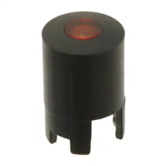 1LS098-15.0 (CAP TACTILE ROUND BLK/RED LENS)