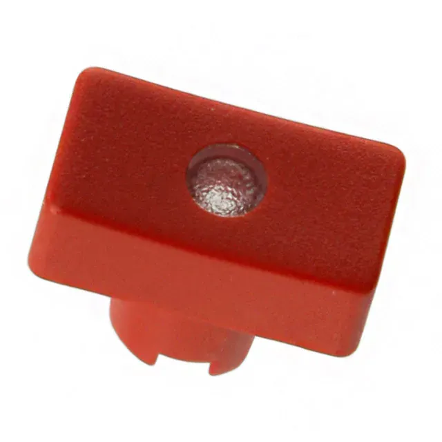 1RS081 (CAP TACTILE RECT RED/TRANS LENS)