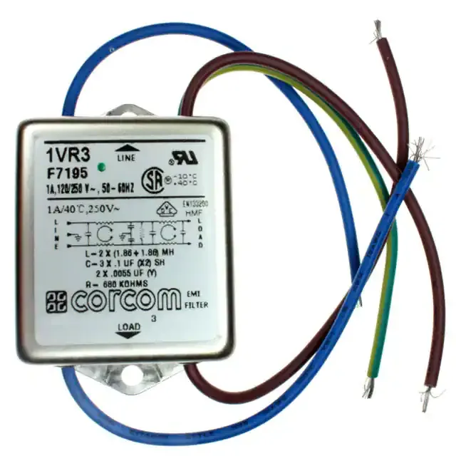 1VR3 (LINE FILTER 250VAC 1A CHASS MNT)