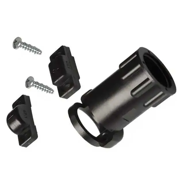206358-5 (CONN BACKSHELL W/CLAMP SZ 11 BLK)
