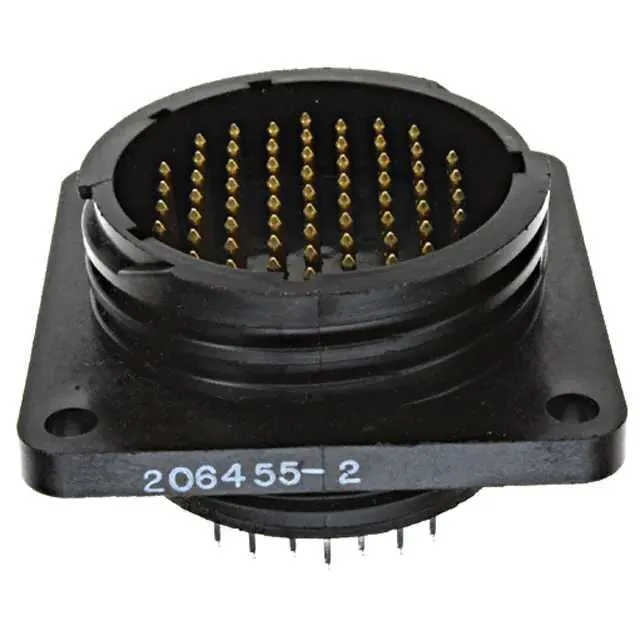 206455-2 (CONN RCPT MALE 63POS GOLD SOLDER)