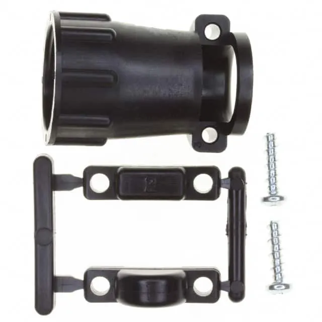 206966-1 (CONN BACKSHELL W/CLAMP SZ 13 BLK)