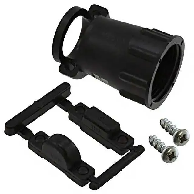 206966-9 (CONN BACKSHELL W/CLAMP SZ 13 BLK)
