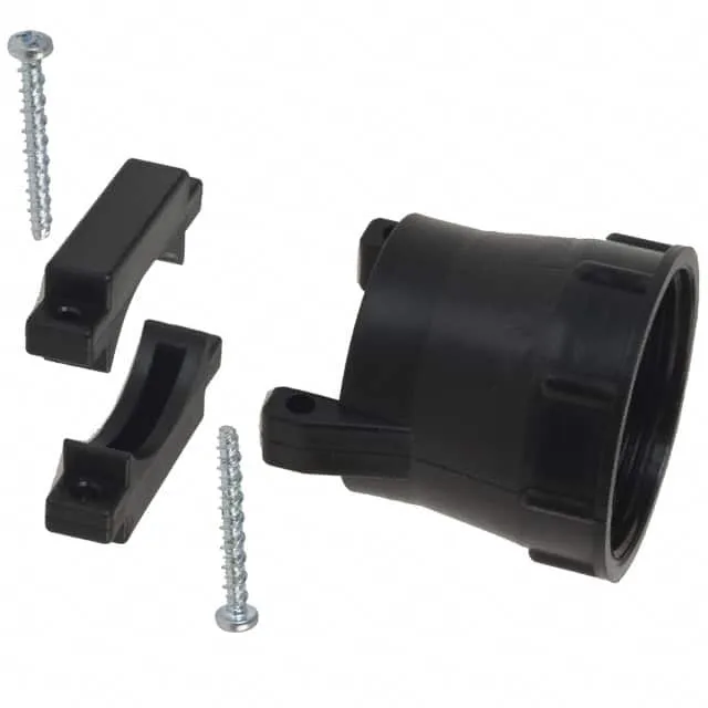 207774-3 (CONN BACKSHELL W/CLAMP SZ 23 BLK)