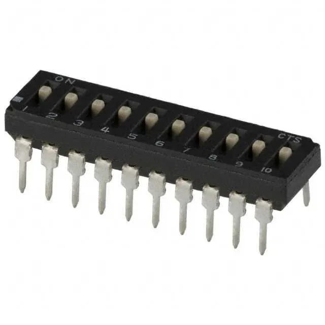 209-10MS (SWITCH SLIDE DIP SPST 100MA 20V)