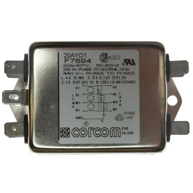 20AYO1 (LINE FILTER 20A CHASSIS MOUNT)