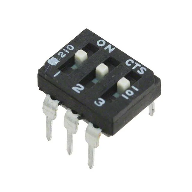 210-3MS (SWITCH SLIDE DIP SPST 100MA 20V)