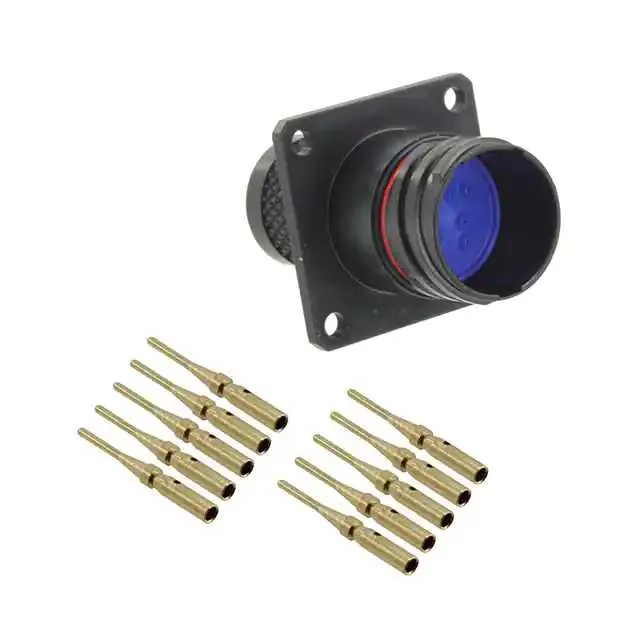 2102343-2 (CONN RCPT MALE 8POS GOLD CRIMP)