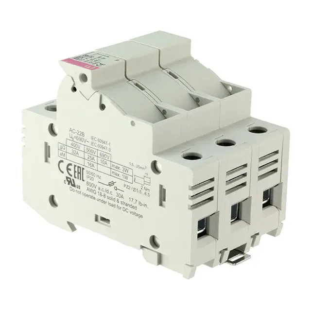2540004 (FUSE HLDR CART 600V 30A DIN RAIL)