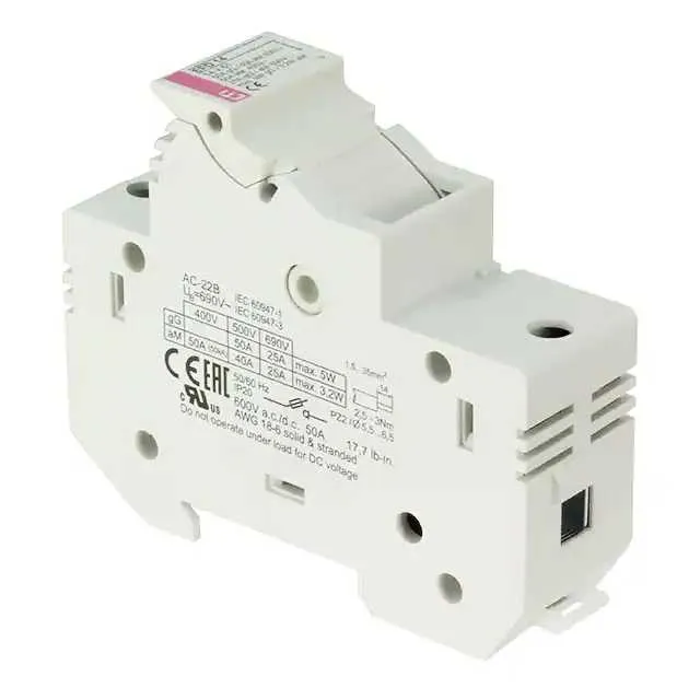 2560001 (FUSE HLDR CART 600V 50A DIN RAIL)