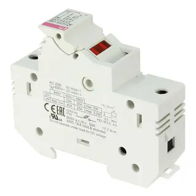 2560011 (FUSE HLDR CART 600V 50A DIN RAIL)