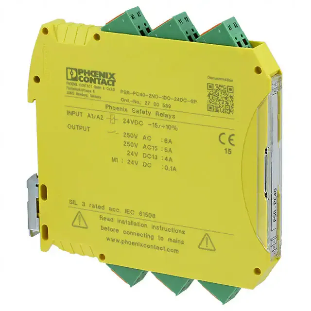 2700589 (RELAY SAFETY DPST-NO 6A 24V)