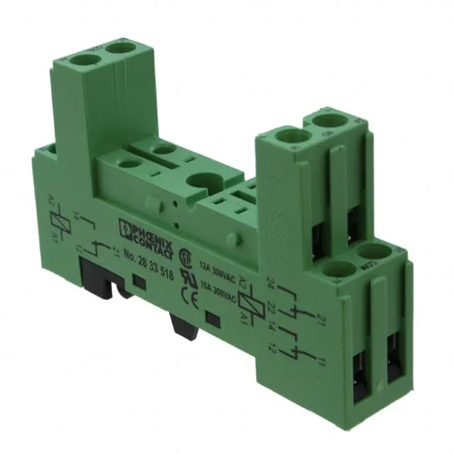 2833518 (RELAY SKT SPDT OR DPDT DIN RAIL)