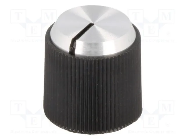 A1314240 (Knob; with pointer; aluminium,thermoplastic; Oshaft: 4mm; blackСрок поставки 2-3 недели)