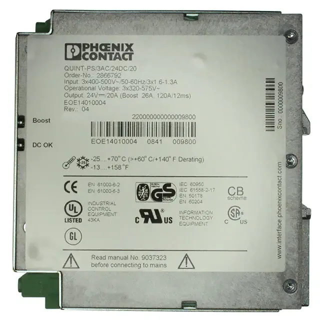 2866792 (AC/DC CONVERTER 24V 480W)