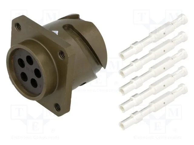 VG95234B1-18-11SN (CONN RCPT FMALE 5POS SILVR CRIMP)