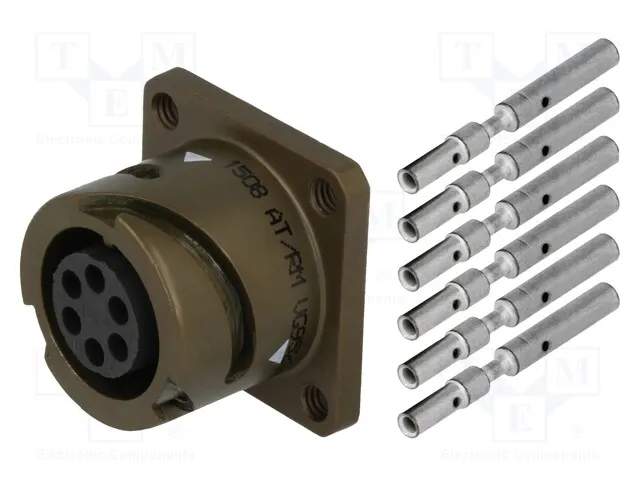 VG95234B1-14S-6SN (CONN RCPT FMALE 6POS SILVR CRIMP)