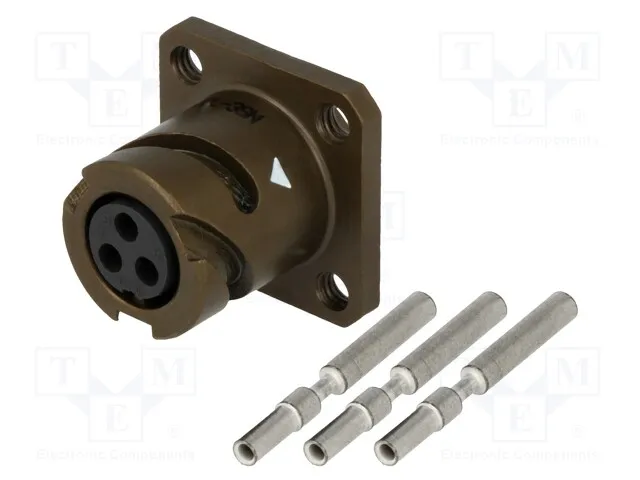 VG95234B1-10SL-3SN (CONN RCPT FMALE 3POS SILVR CRIMP)