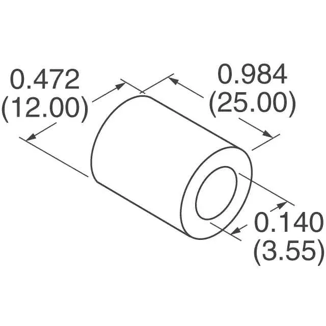 28B0473-200 (FERRITE CORE 424 OHM SOLID)