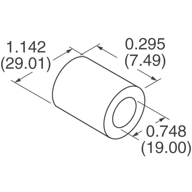 28B1142-000 (FERRITE CORE 85 OHM SOLID 19MM)