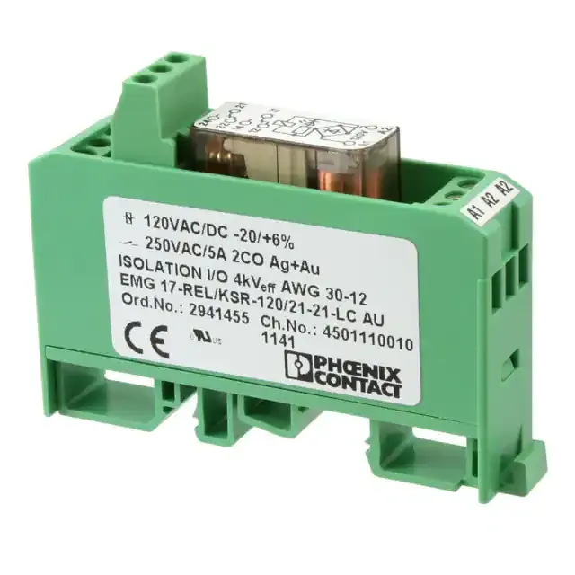 2941455 (RELAY GEN PURPOSE DPDT 5A 120V)