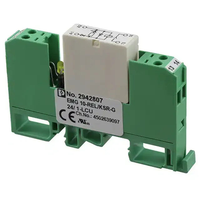 2942807 (RELAY MODULE DIN RAIL 1PST 24V)