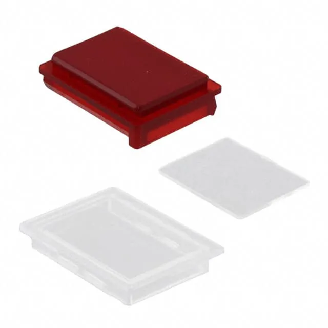 2A81 (3PC TRANSPARENT COLORED CAP RED)