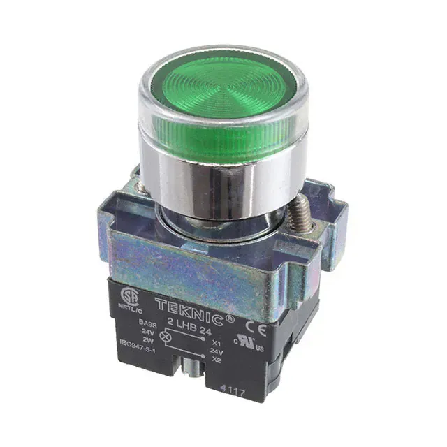 2ALF3LB-024 (SWITCH PB ROUND GRN)