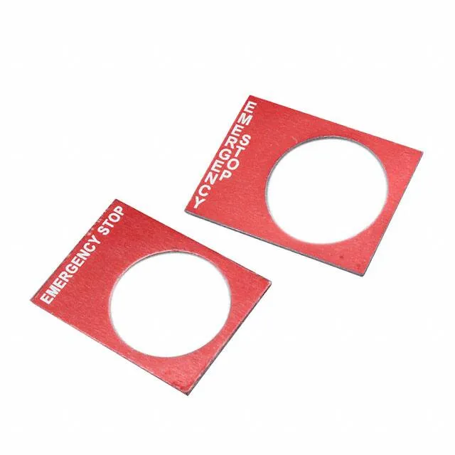 2LP66 (LEGEND PLATE RED EMERGENCY STOP)