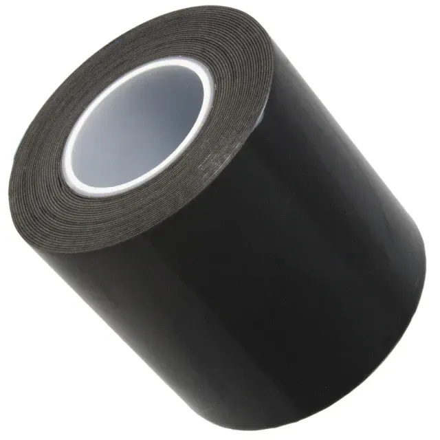 4-5-4929 (TAPE DBL COATED BLACK 4X 5YDS")