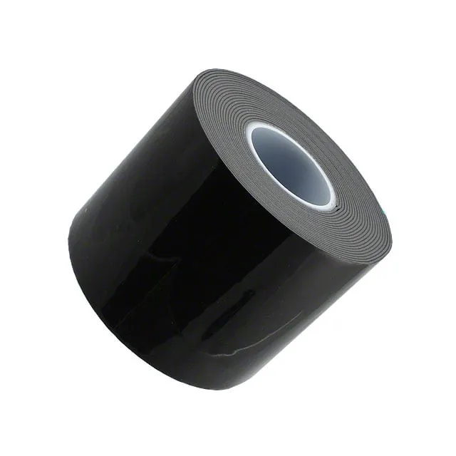 4-5-4949 (TAPE DBL COATED BLACK 4X 5YDS")