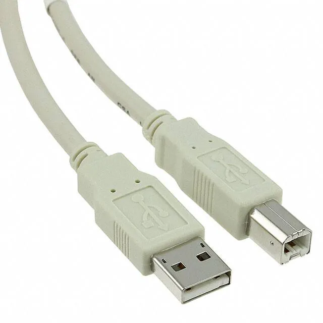 301-9000-06 (USB A TO B 3M CABLE IVORY)