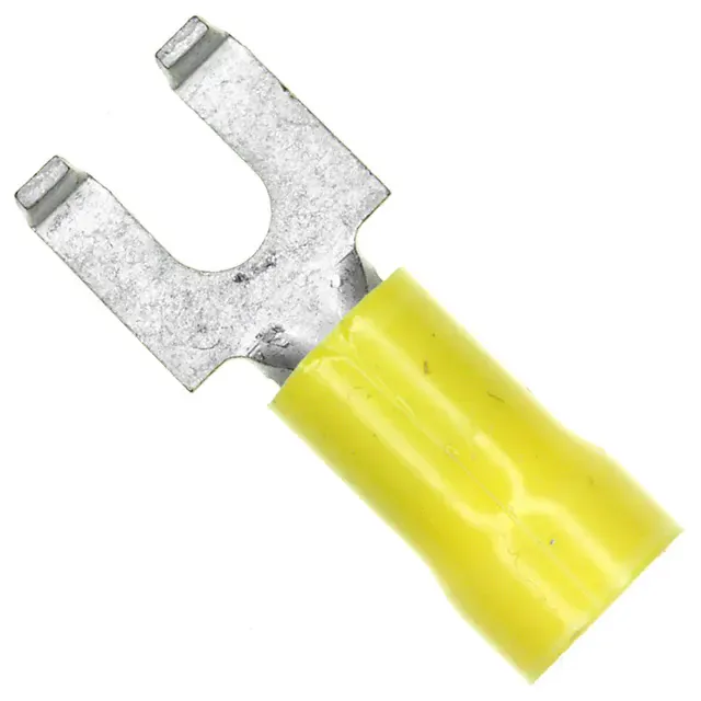 324172 (CONN SPADE TERM 10-12AWG #8 YEL)