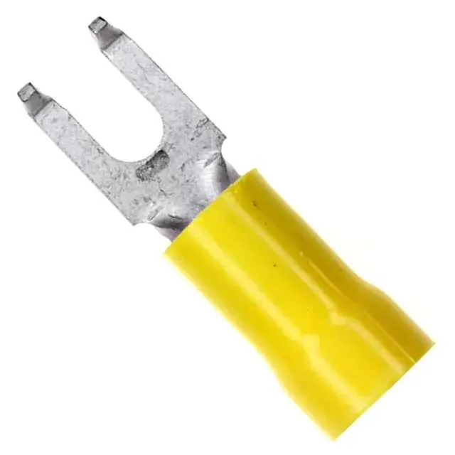 324581 (CONN SPADE TERM 10-12AWG #6 YEL)