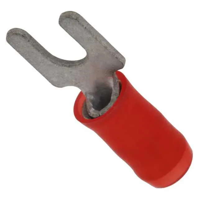 34080 (CONN SPADE TERM 16-22AWG #6 RED)