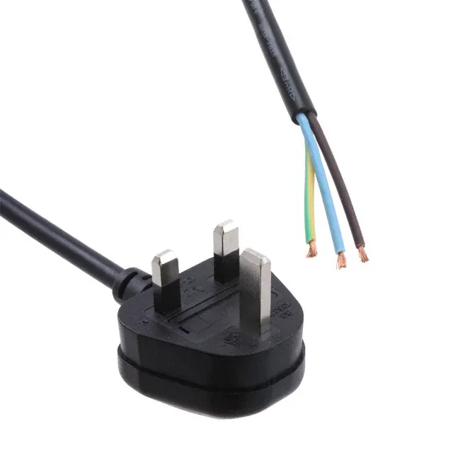 369003-E01 (CORD 3COND BLK UK UNSHLD 2.5M)