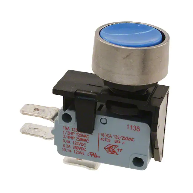 3832510KBL (SWITCH PUSHBUTTON SPDT 16A 250V)