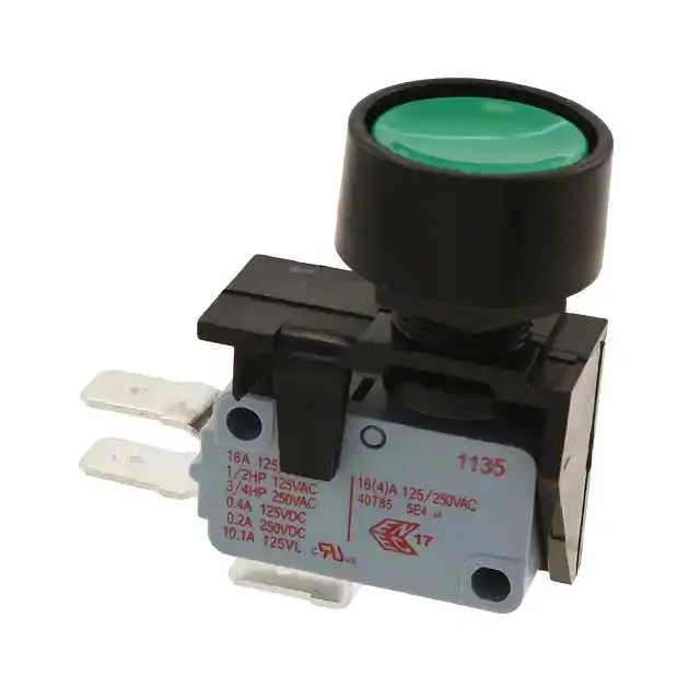 3832510MG (SWITCH PUSHBUTTON SPDT 16A 250V)