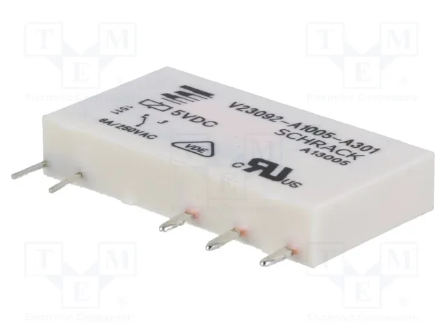 1393236-2 (Relay: electromagnetic; SPDT; Ucoil: 5VDC; 6A/250VAC; 6A/30VDC)
