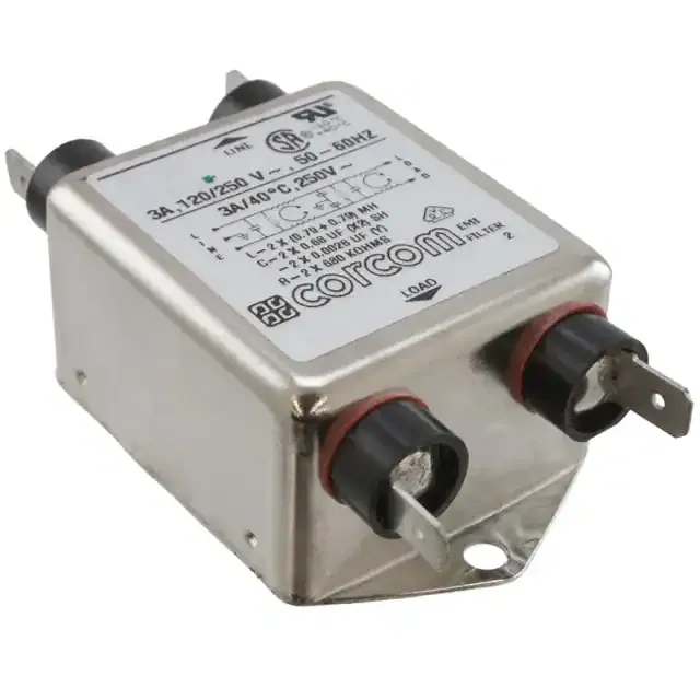 1-6609037-1 (LINE FILTER 250VAC 3A CHASS MNT)