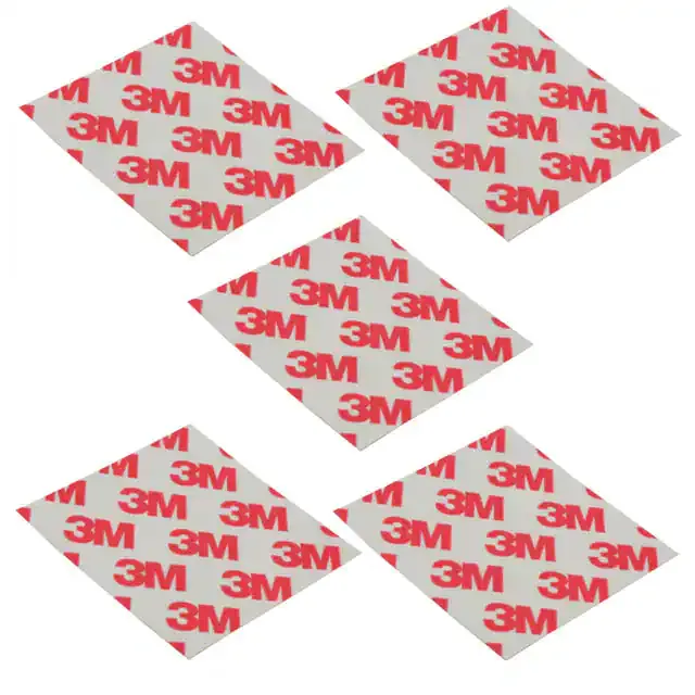 5-9088-2S (TAPE DBL COATED CLEAR 2X 2" 5PK")